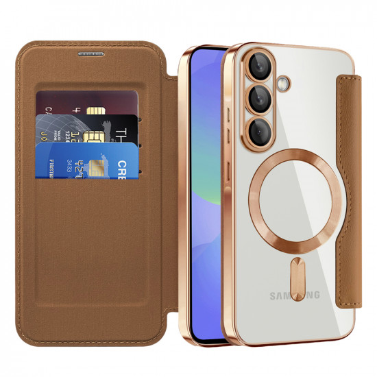 Techsuit  SmartMag Book Case  Samsung Galaxy A36 5G  Brown