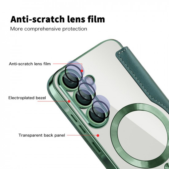 Techsuit  SmartMag Book Case  Samsung Galaxy A36 5G  Green