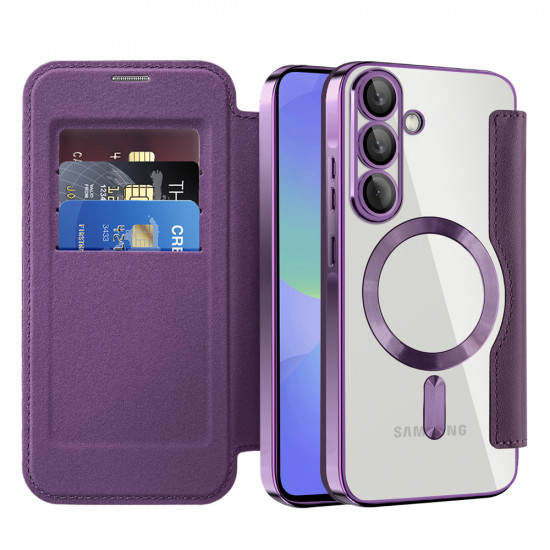 Techsuit  SmartMag Book Case  Samsung Galaxy A36 5G  Purple