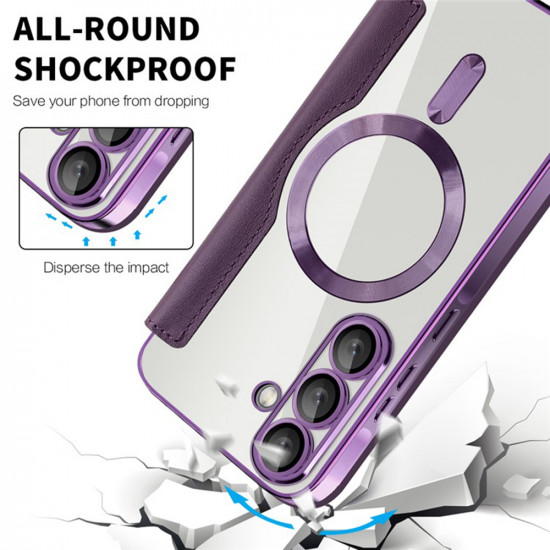 Techsuit  SmartMag Book Case  Samsung Galaxy A36 5G  Purple