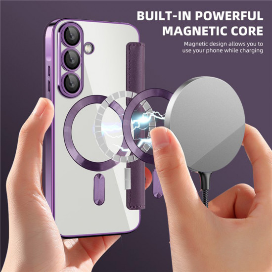 Techsuit  SmartMag Book Case  Samsung Galaxy A36 5G  Purple