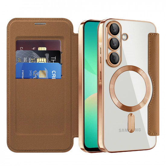 Techsuit SmartMag Book Case Samsung Galaxy A26 5G Brown Techsuit SmartMag Book Case Samsung Galaxy A26 5G Brown