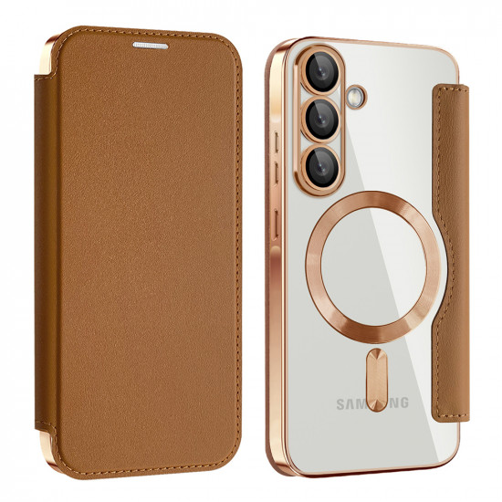 Techsuit SmartMag Book Case Samsung Galaxy A26 5G Brown Techsuit SmartMag Book Case Samsung Galaxy A26 5G Brown