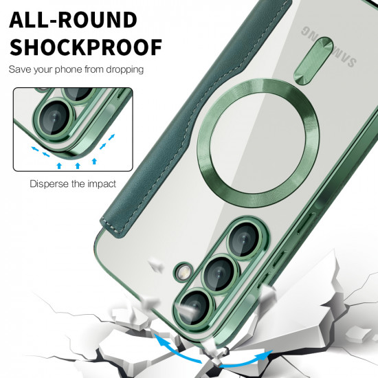 Techsuit SmartMag Book Case Samsung Galaxy A26 5G Green Techsuit SmartMag Book Case Samsung Galaxy A26 5G Green