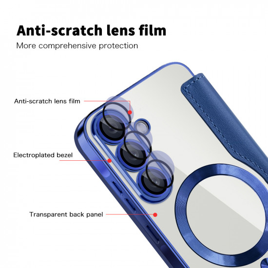 Techsuit  SmartMag Book Case  Samsung Galaxy A56 5G  Blue