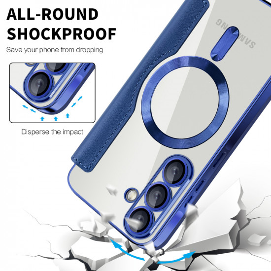 Techsuit  SmartMag Book Case  Samsung Galaxy A56 5G  Blue