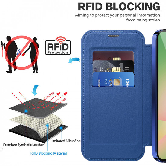 Techsuit  SmartMag Book Case  Samsung Galaxy A56 5G  Blue