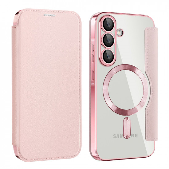 Techsuit  SmartMag Book Case  Samsung Galaxy A56 5G  Pink