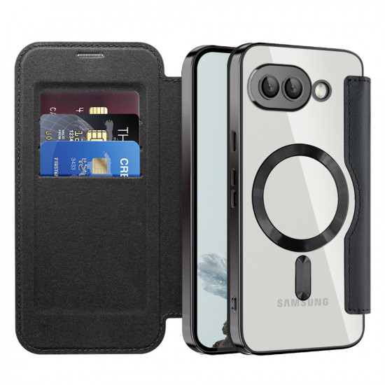 Techsuit  SmartMag Book Case  Google Pixel 9a  Black