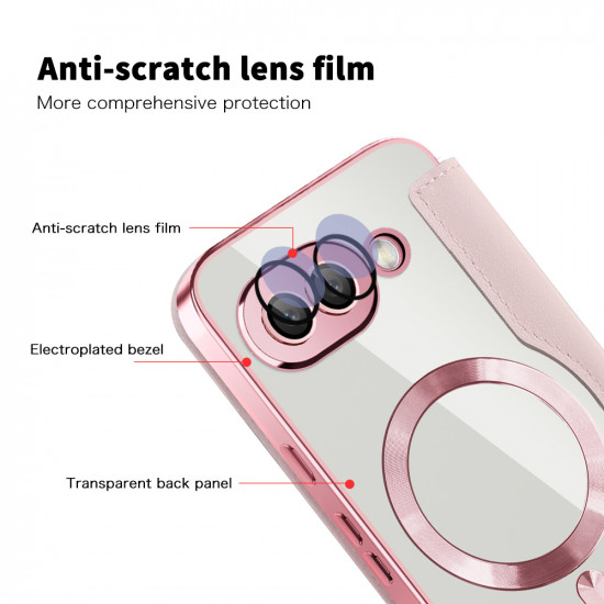 Techsuit  SmartMag Book Case  Google Pixel 9a  Pink