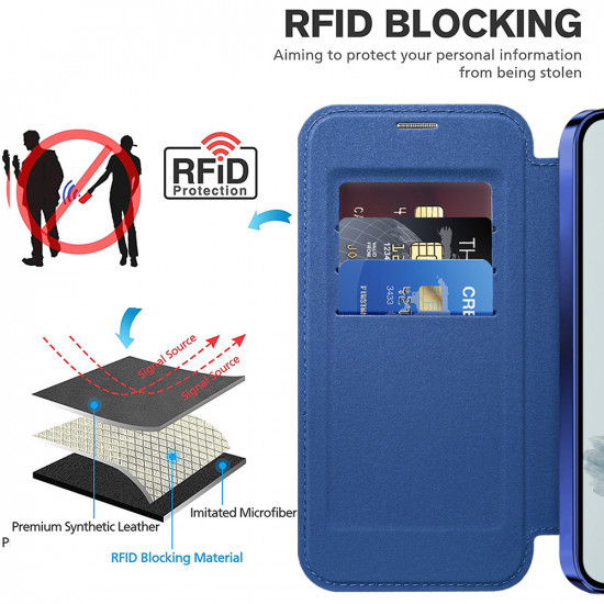 Techsuit  SmartMag Book Case  Google Pixel 9a  Blue