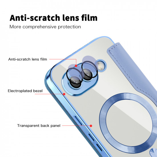 Techsuit  SmartMag Book Case  Google Pixel 9a  Light Blue