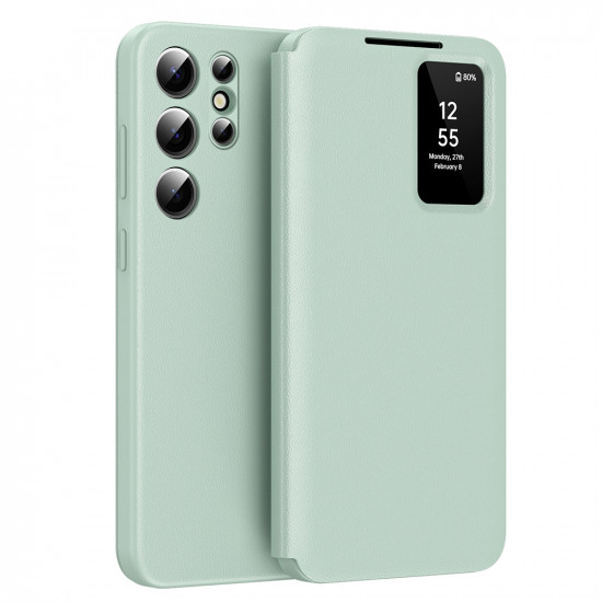 Techsuit  SmartView Series  Samsung Galaxy S23 Ultra  Green