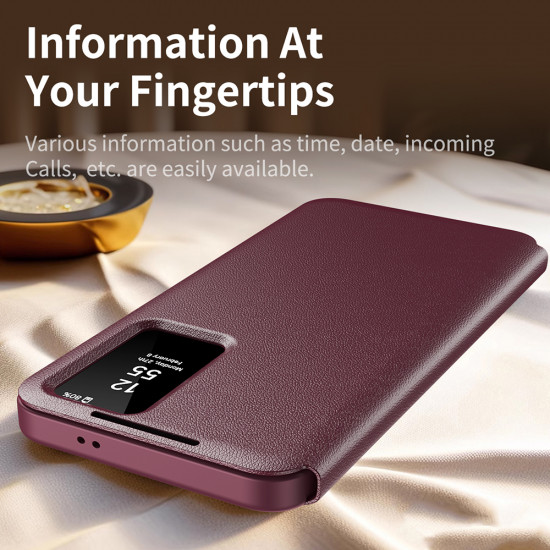 Techsuit  SmartView Series  Samsung Galaxy A55 5G  Red