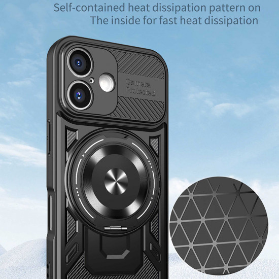 Techsuit  RuggedCam  iPhone 16 Plus  Black