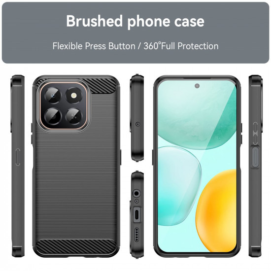 Techsuit  Carbon Silicone  Honor X6c  Black