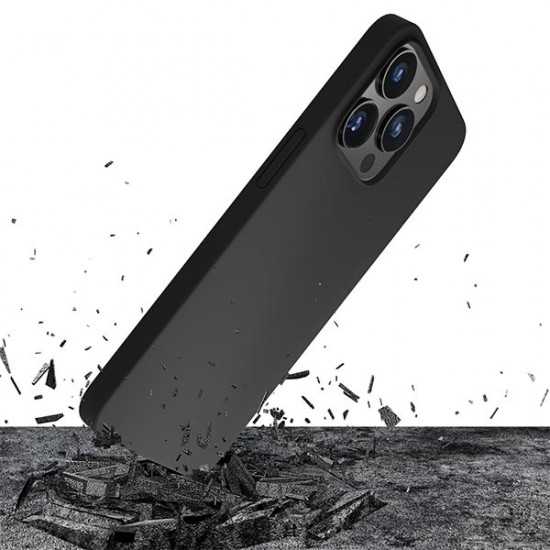 3MK Silicone Case iPhone 14 Pro Max 6.7" black