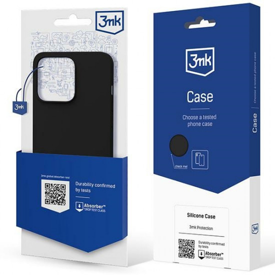 3MK Silicone Case iPhone 14 Pro Max 6.7" black