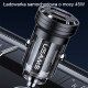 USAMS Car Charger C35 USB+USB-C 45W Fast Charge black CC175CC01 (US-CC175)