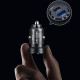 USAMS Car Charger C35 USB+USB-C 45W Fast Charge black CC175CC01 (US-CC175)
