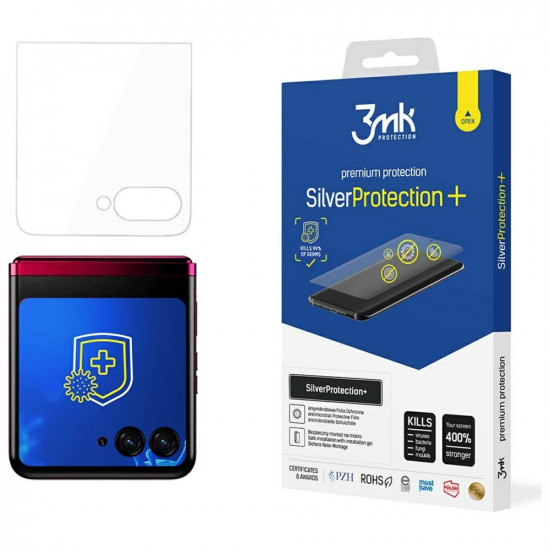 3MK SilverProtect+ Motorola Razr 40 Ultra Wet-Mounted Antimicrobial Film