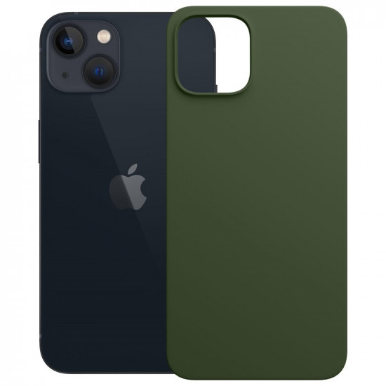3MK Hardy MagSilicone Case for Apple iPhone 15 Dark Green