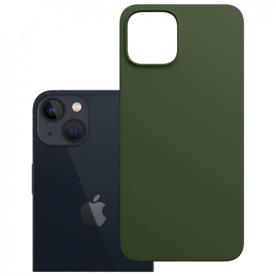 3MK Hardy MagSilicone Case for Apple iPhone 15 Dark Green