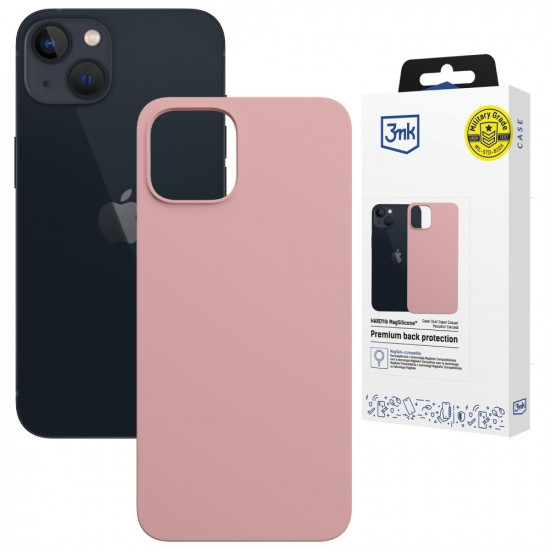 3MK Hardy MagSilicone Case for Apple iPhone 15 Plus Pink