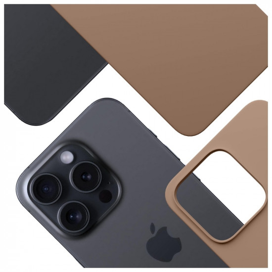 3MK Hardy MagSilicone Case for Apple iPhone 15 Pro Dark Gold 3MK Hardy MagSilicone Case for Apple iPhone 15 Pro Dark Gold