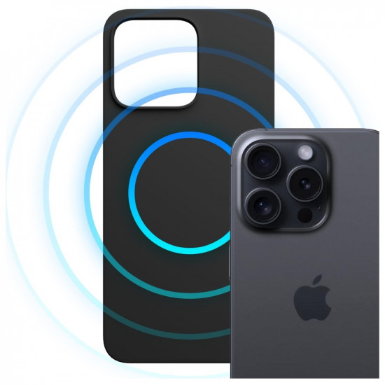 3MK Hardy MagSilicone Case for Apple iPhone 15 Pro Graphite