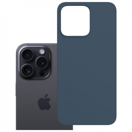 3MK Hardy MagSilicone Case for Apple iPhone 15 Pro Max Blue 3MK Hardy MagSilicone Case for Apple iPhone 15 Pro Max Blue