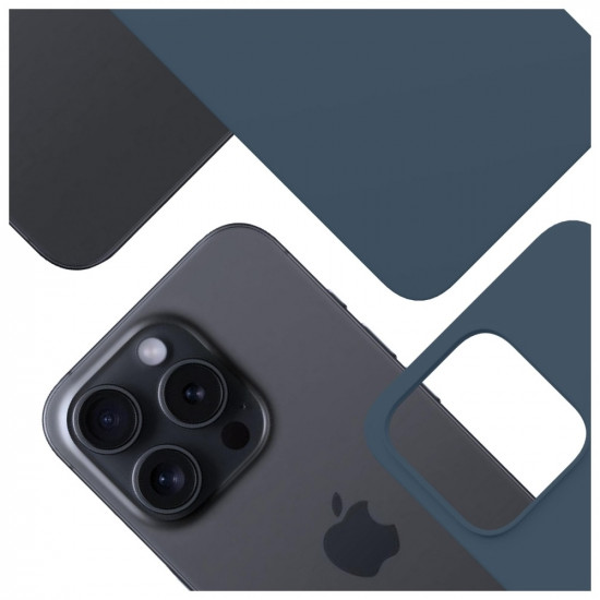 3MK Hardy MagSilicone Case for Apple iPhone 15 Pro Max Blue 3MK Hardy MagSilicone Case for Apple iPhone 15 Pro Max Blue