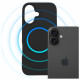 3MK Hardy MagSilicone Case for Apple iPhone 16 Graphite