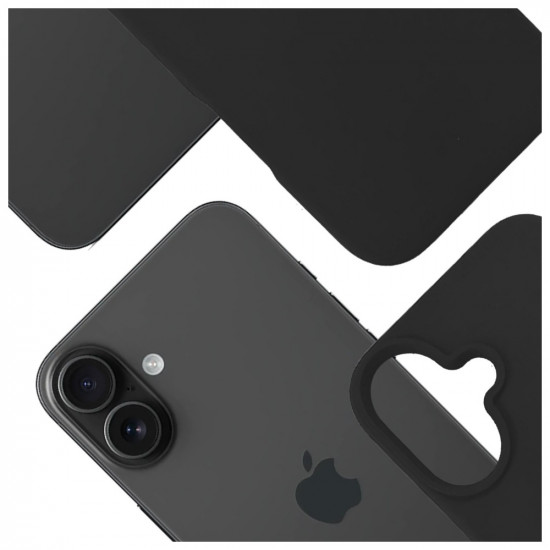 3MK Hardy MagSilicone Case for Apple iPhone 16 Plus Graphite