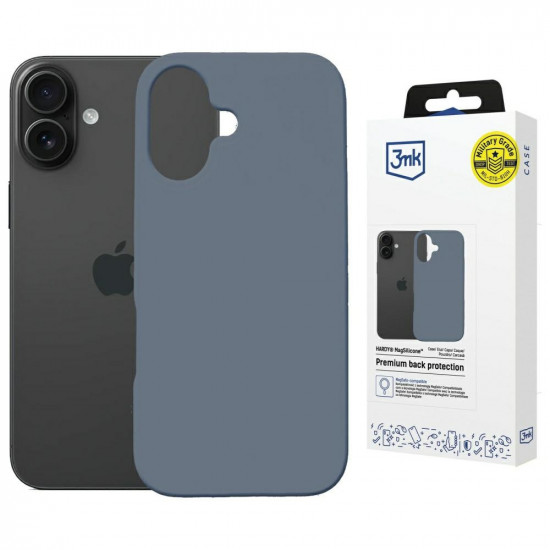 3MK Hardy MagSilicone case for Apple iPhone 16 Plus ultramarine