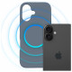 3MK Hardy MagSilicone case for Apple iPhone 16 Plus ultramarine