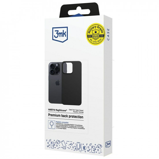 3MK Hardy MagSilicone Case for Apple iPhone 16 Pro Graphite