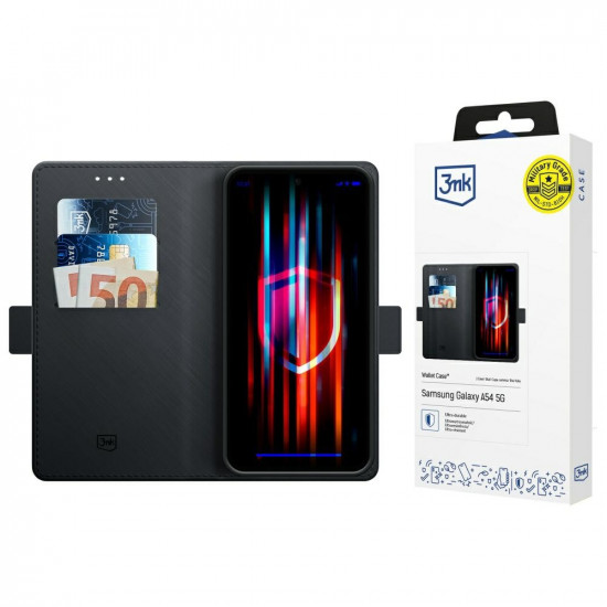 3MK Wallet Case for Samsung Galaxy A54 5G black