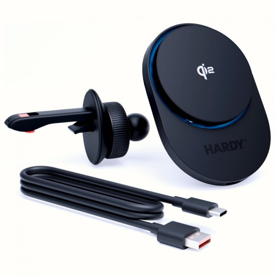 3MK Hardy AeroCharger 15W MPP Qi2 inductive charger black 3MK Hardy AeroCharger 15W MPP Qi2 inductive charger black