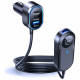 3MK Double Car Charger 135W PD QC PPS 2xUSB-A 4xUSB-C Gray
