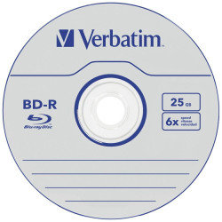 BD-R Verbatim Datalife 25GB 6X 25pcs 43837 BD-R Verbatim Datalife 25GB 6X 25pcs 43837