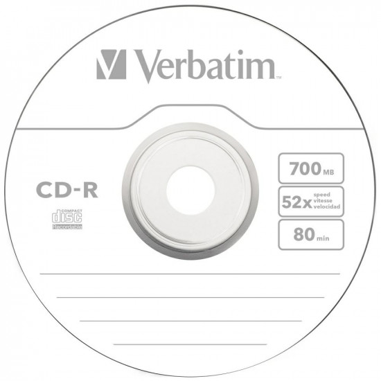 CD-R Verbatim Extra Protection 700MB 52X 100pcs 43411