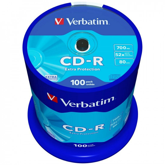 CD-R Verbatim Extra Protection 700MB 52X 100pcs 43411
