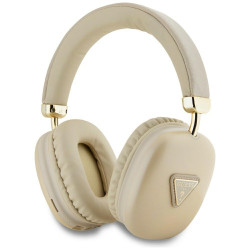 Headphones Guess Bluetooth 5.3 Metallic Triangle Logo gold