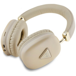 Headphones Guess Bluetooth 5.3 Metallic Triangle Logo gold