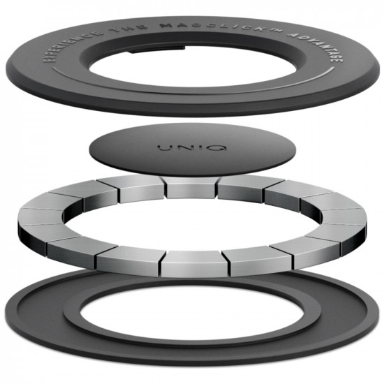 Magnetic holder UNIQ SnapMount self-adhesive black