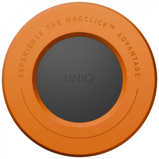 Magnetic holder UNIQ SnapMount self-adhesive orange/charcoal