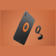 Magnetic holder UNIQ SnapMount self-adhesive orange/charcoal