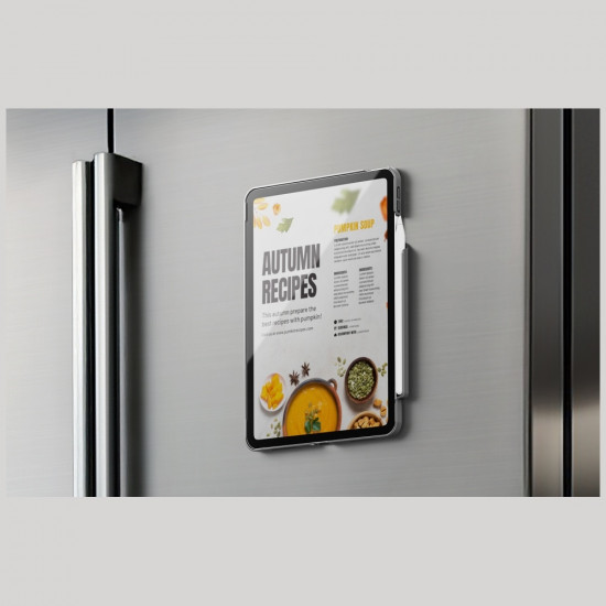 Magnetic holder UNIQ SnapMount self-adhesive orange/charcoal