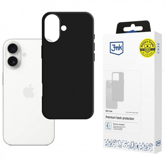 3MK Matt Case for Apple iPhone 17 Black